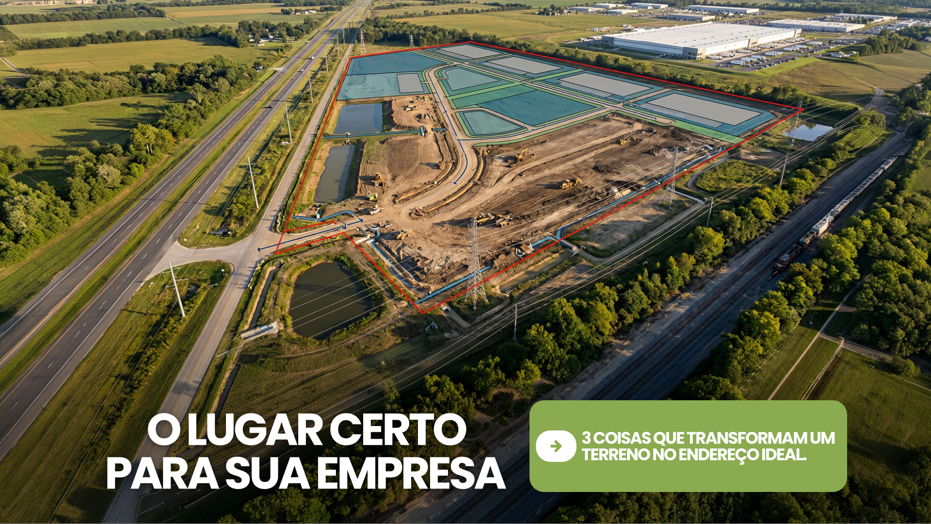 O lugar certo para sua empresa: 3 coisas que transformam um terreno no endereço ideal
